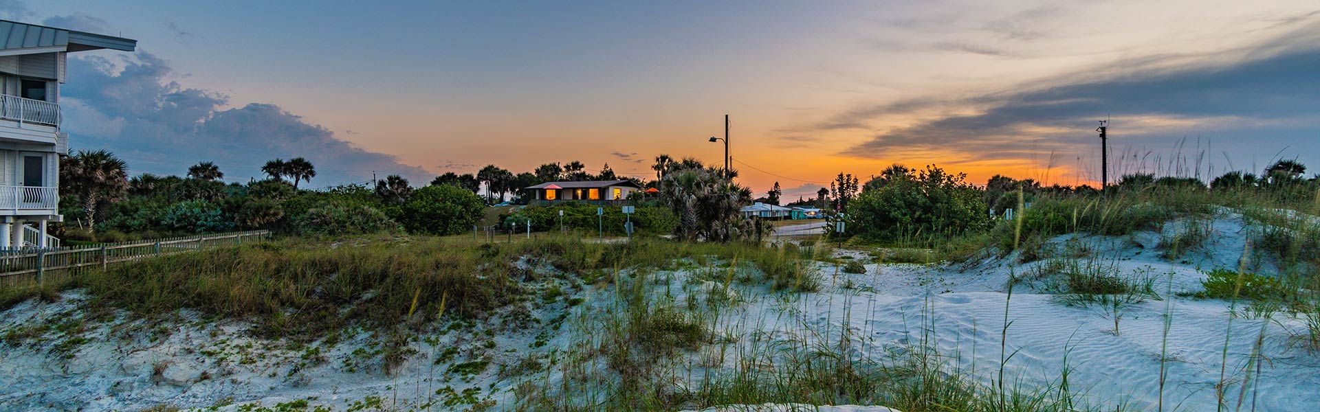 view of house from the beach